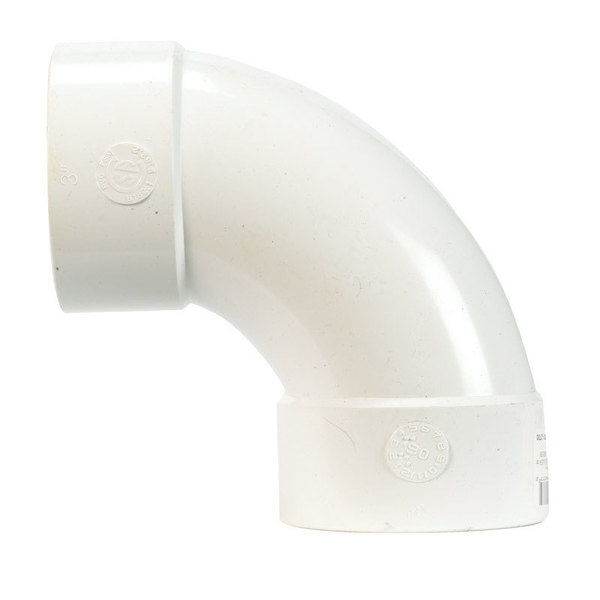 Plastic Trends ELBOW PVC 90 HUB 3"" P255